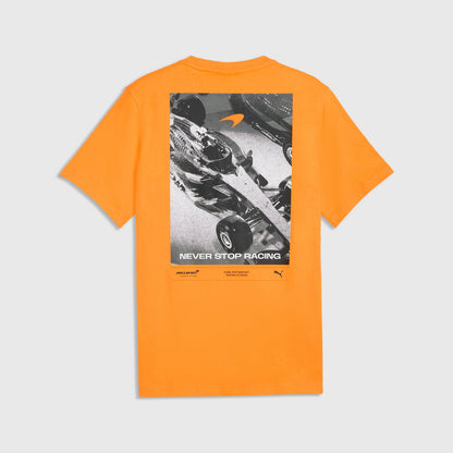 ML LS Graphic Tee - Papaya