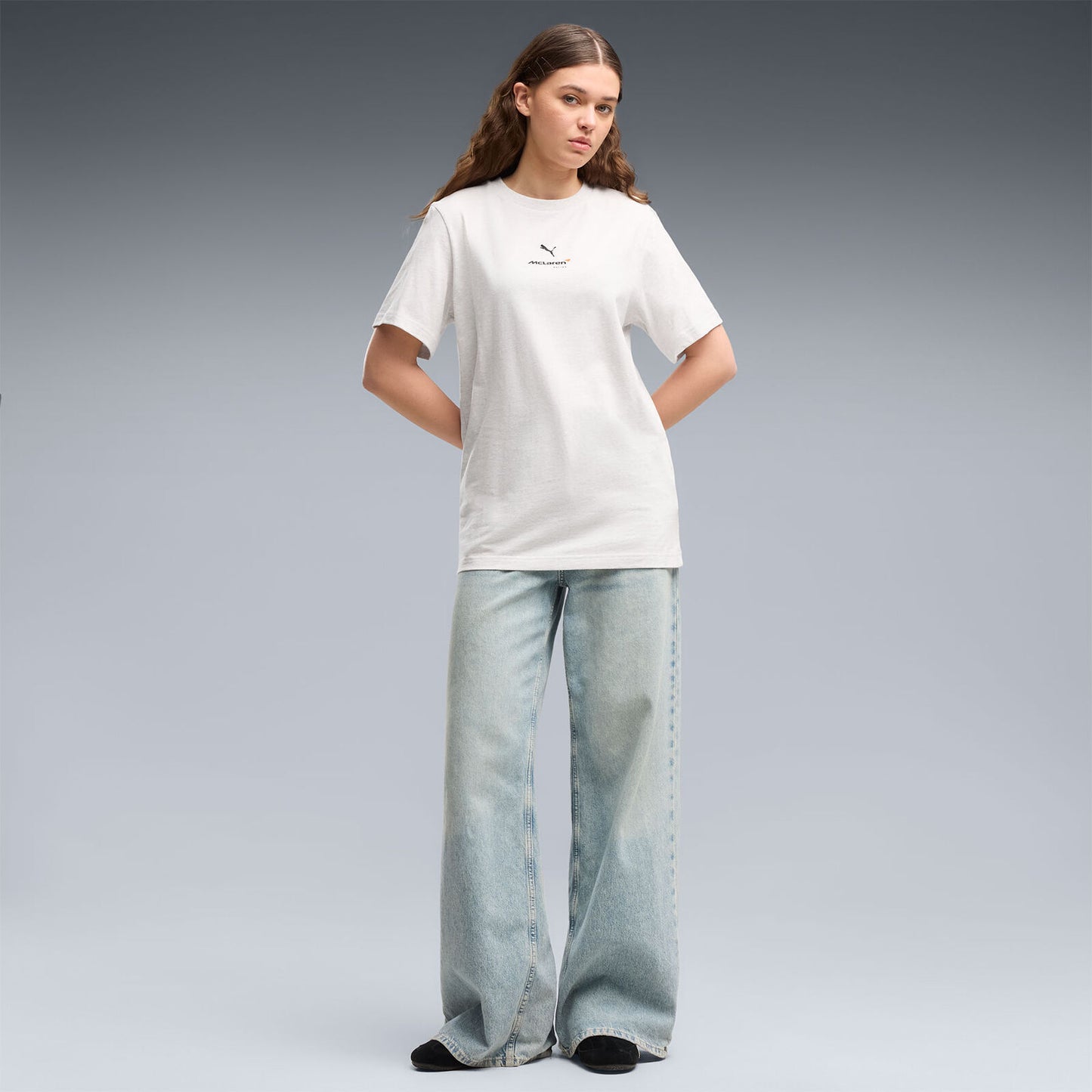 ML FW Small Logo Tee - white