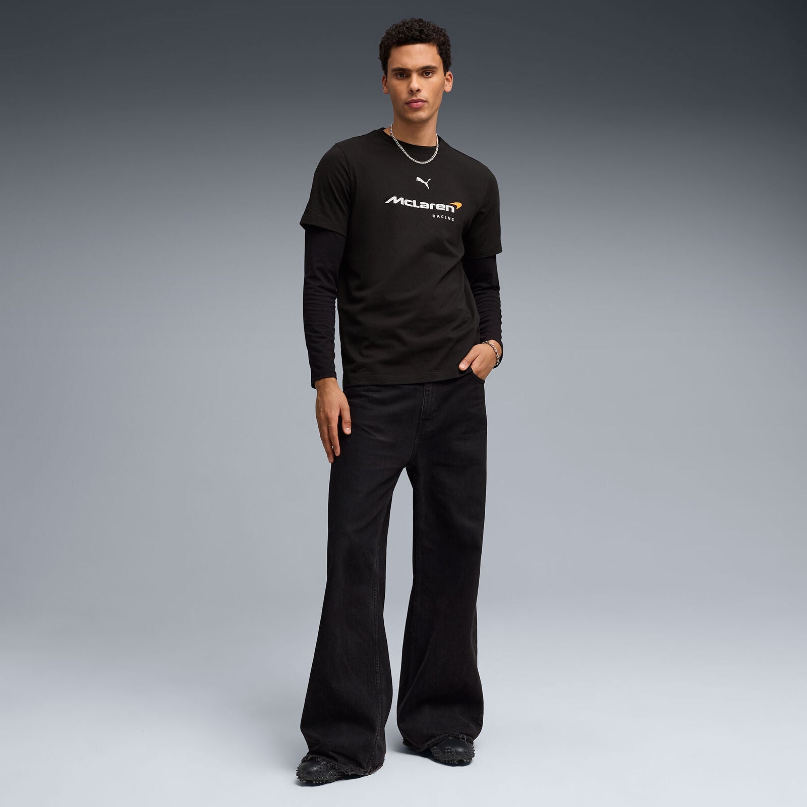 ML FW Large Logo Tee - black