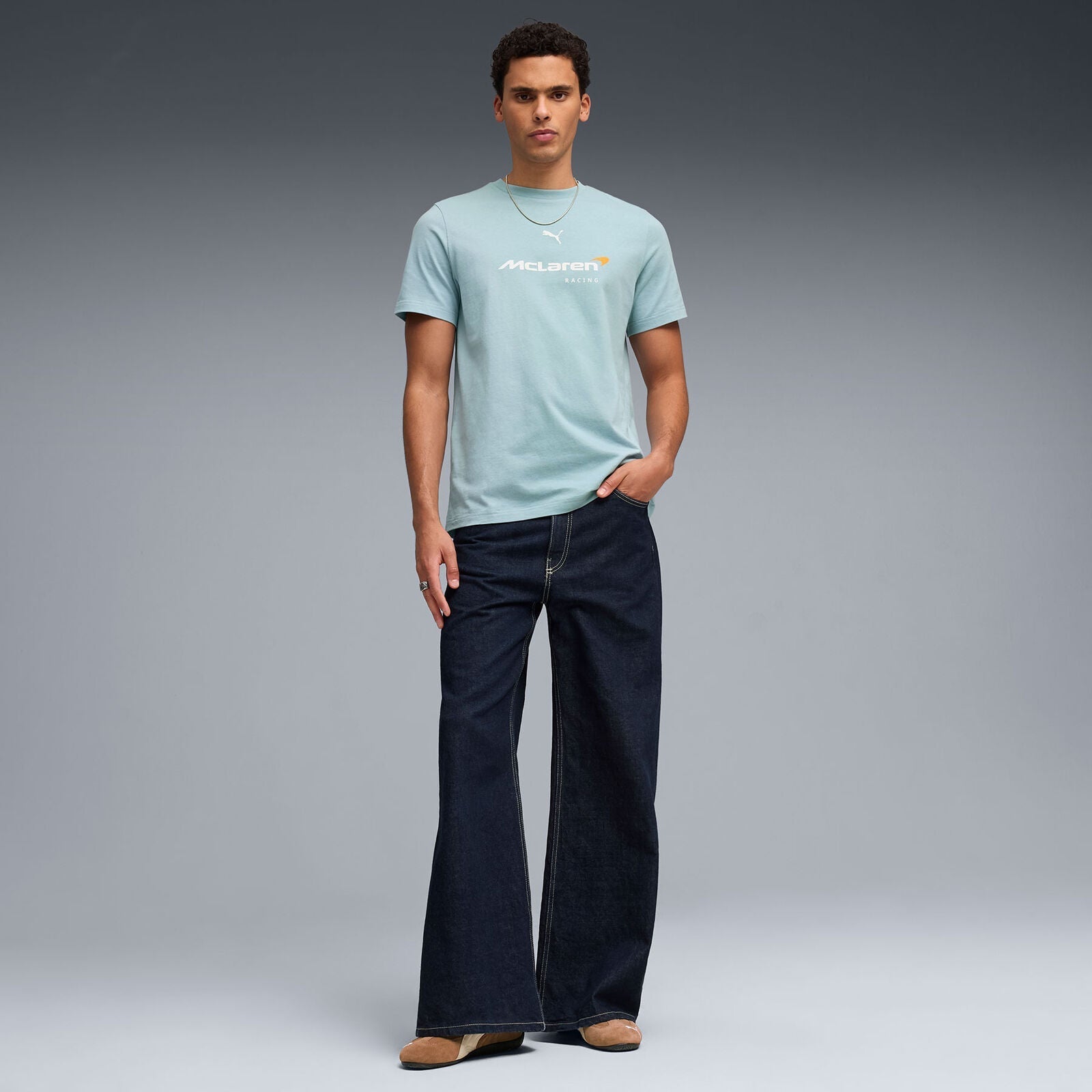 ML FW Large Logo Tee - Seafoam