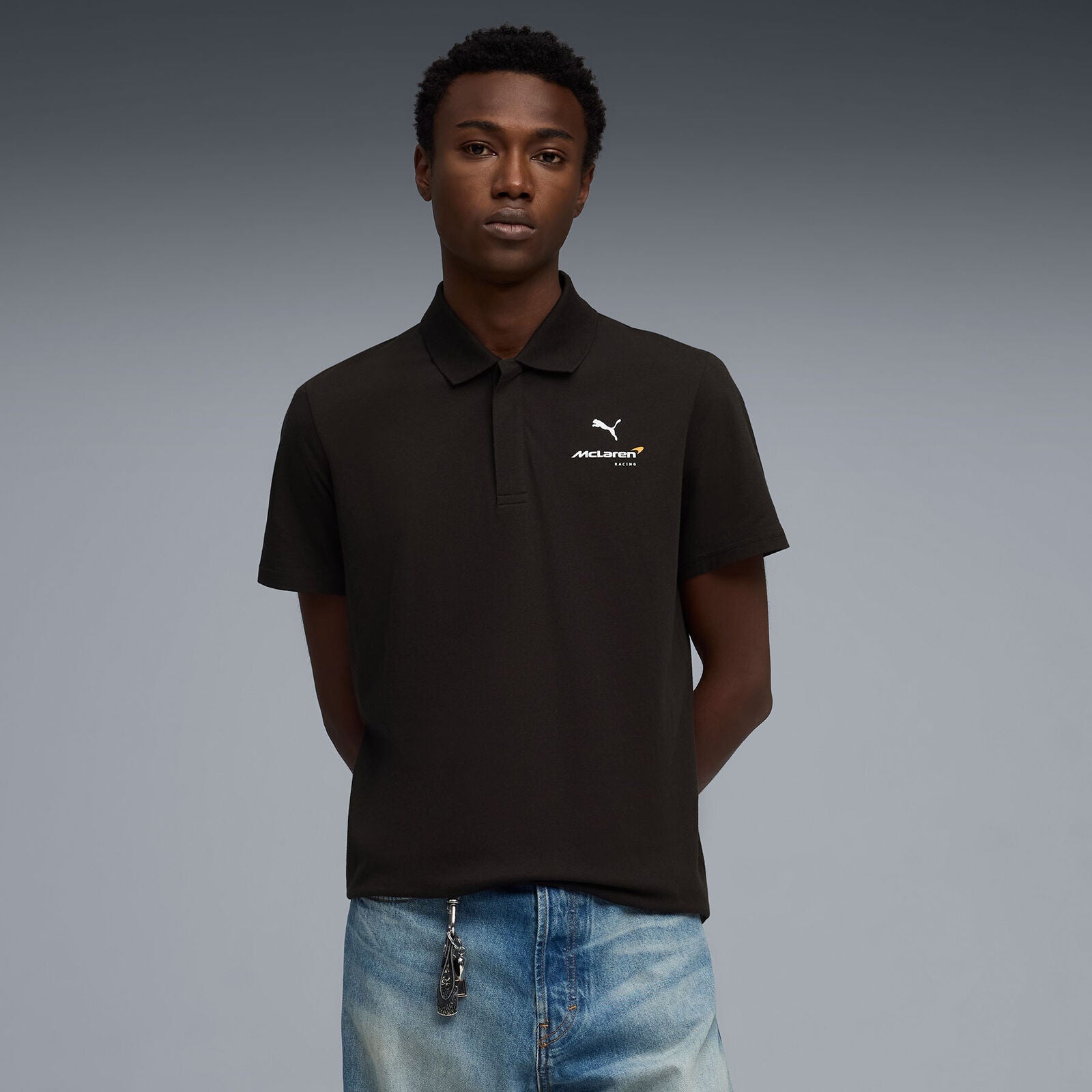 ML FW Small Logo Polo - black