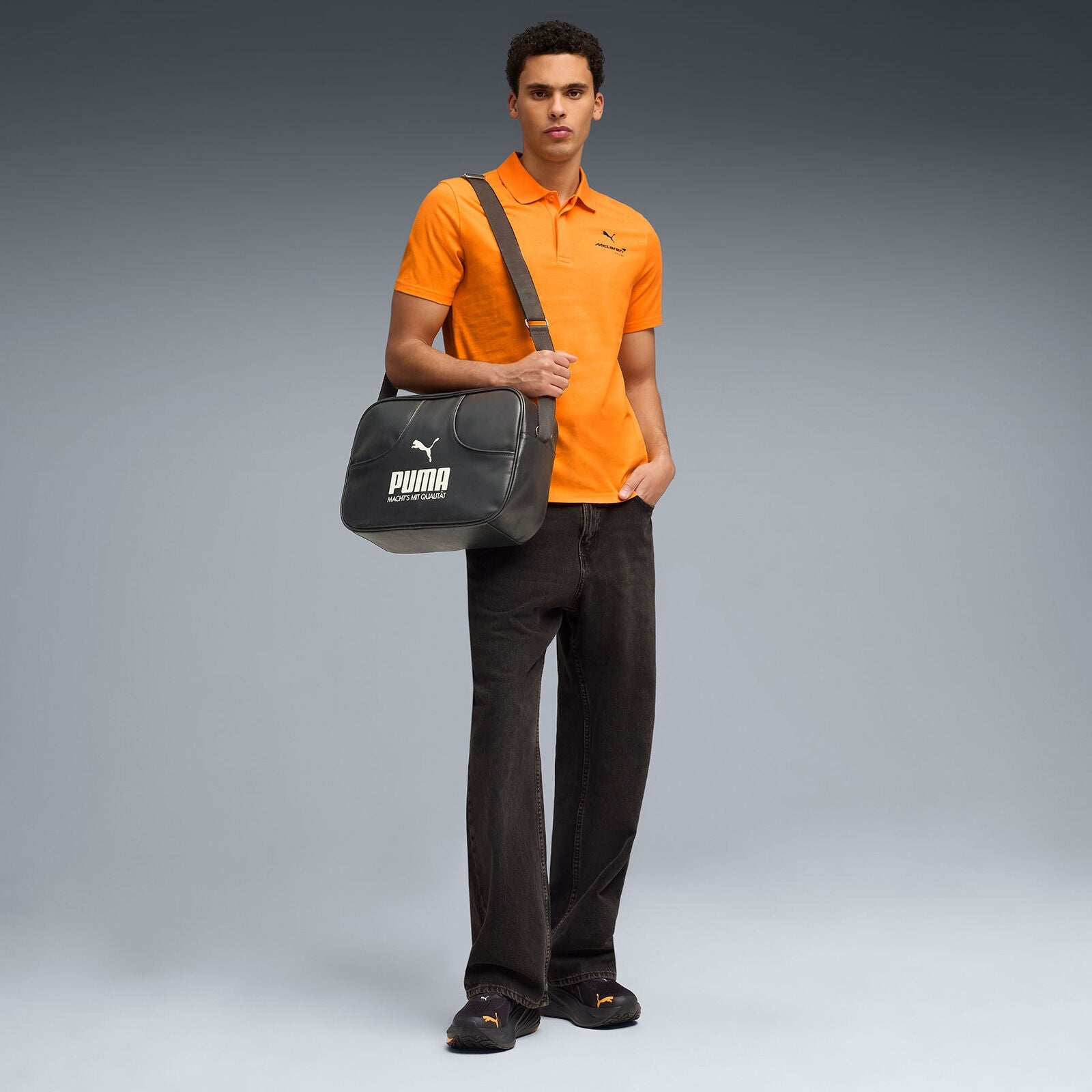 ML FW Small Logo Polo - orange