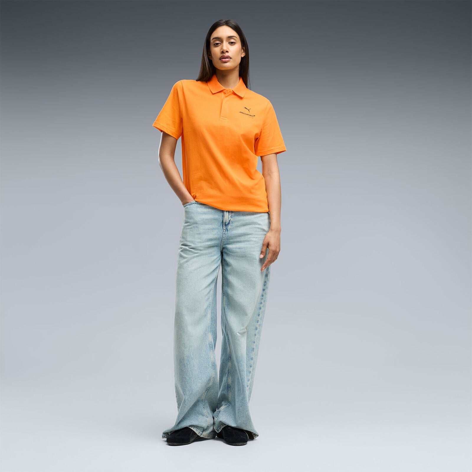ML FW Small Logo Polo - orange