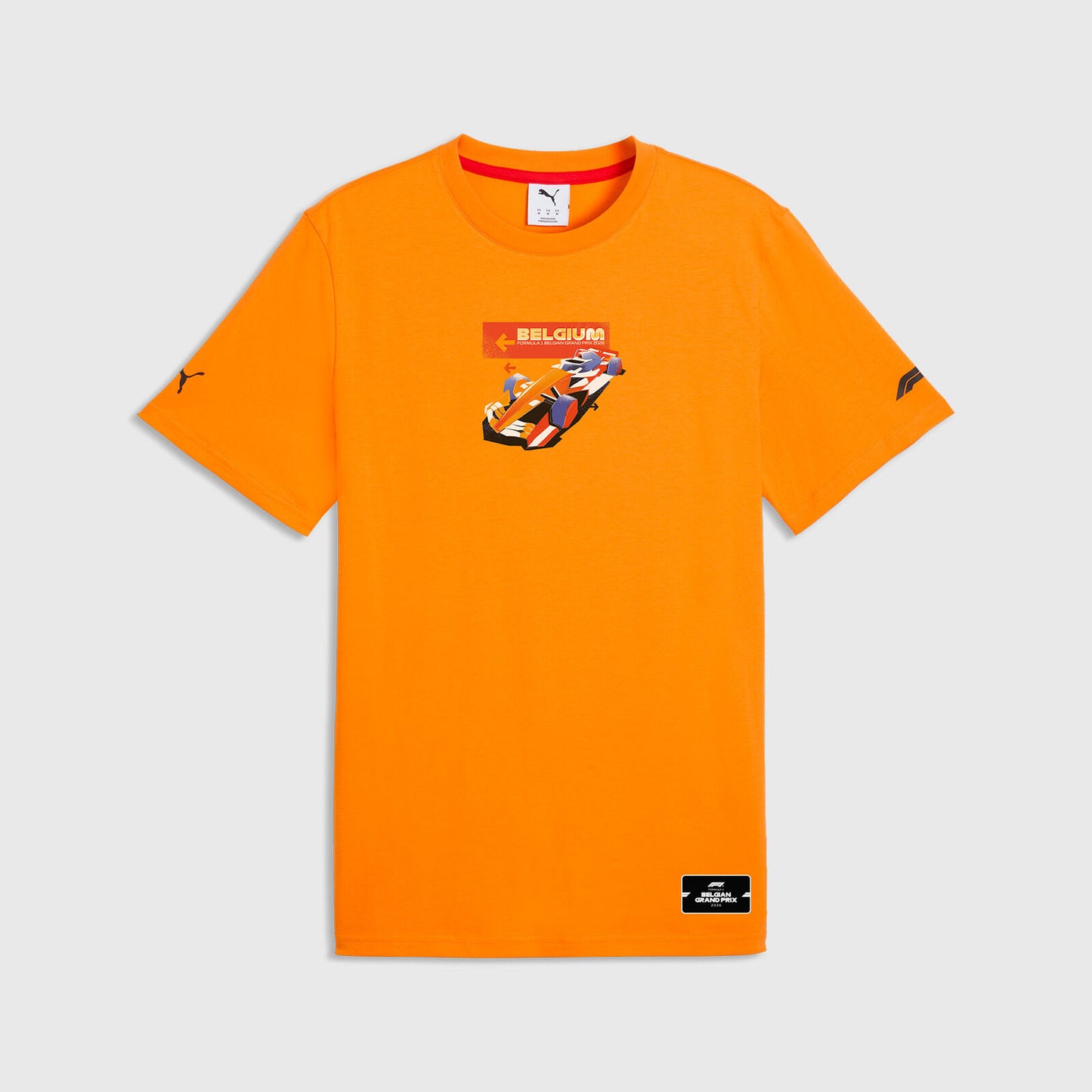 F1 FW SE BELGIUM TEE - Orange Glo