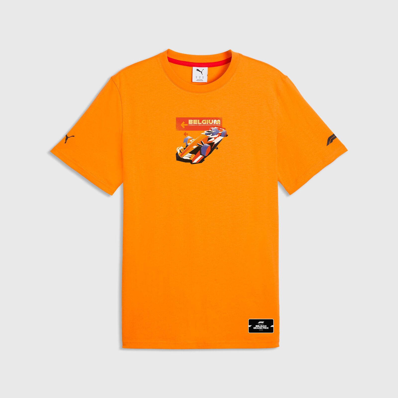 F1 FW SE BELGIUM TEE - Orange Glo