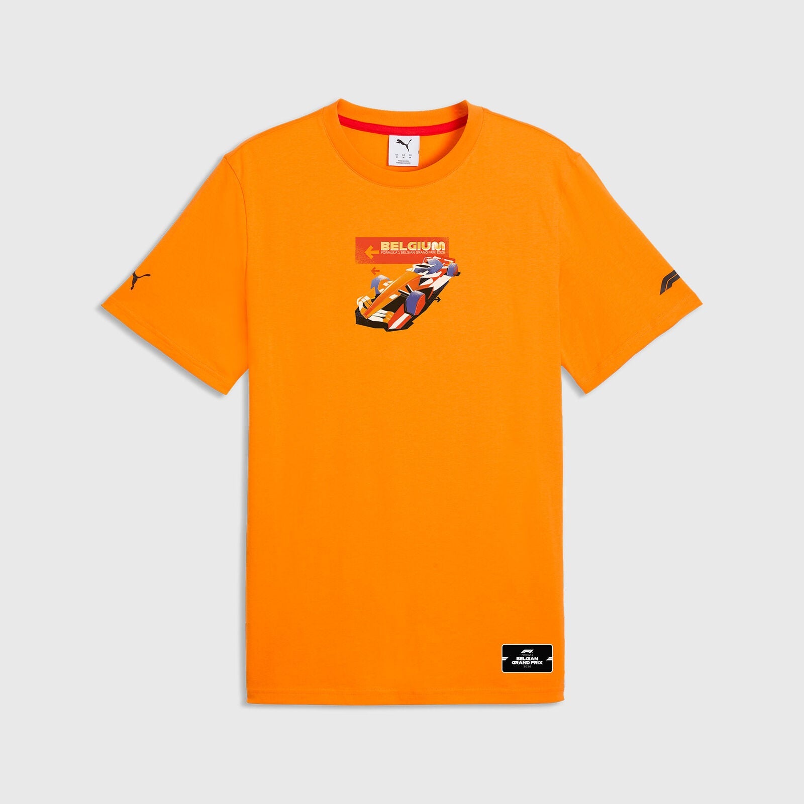 F1 FW SE BELGIUM TEE - Orange Glo