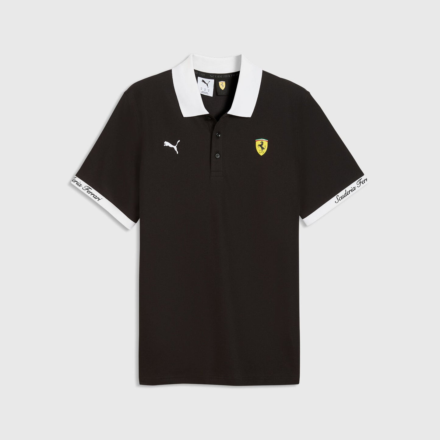 SF LS PIQUET POLO - PUMA BLACK