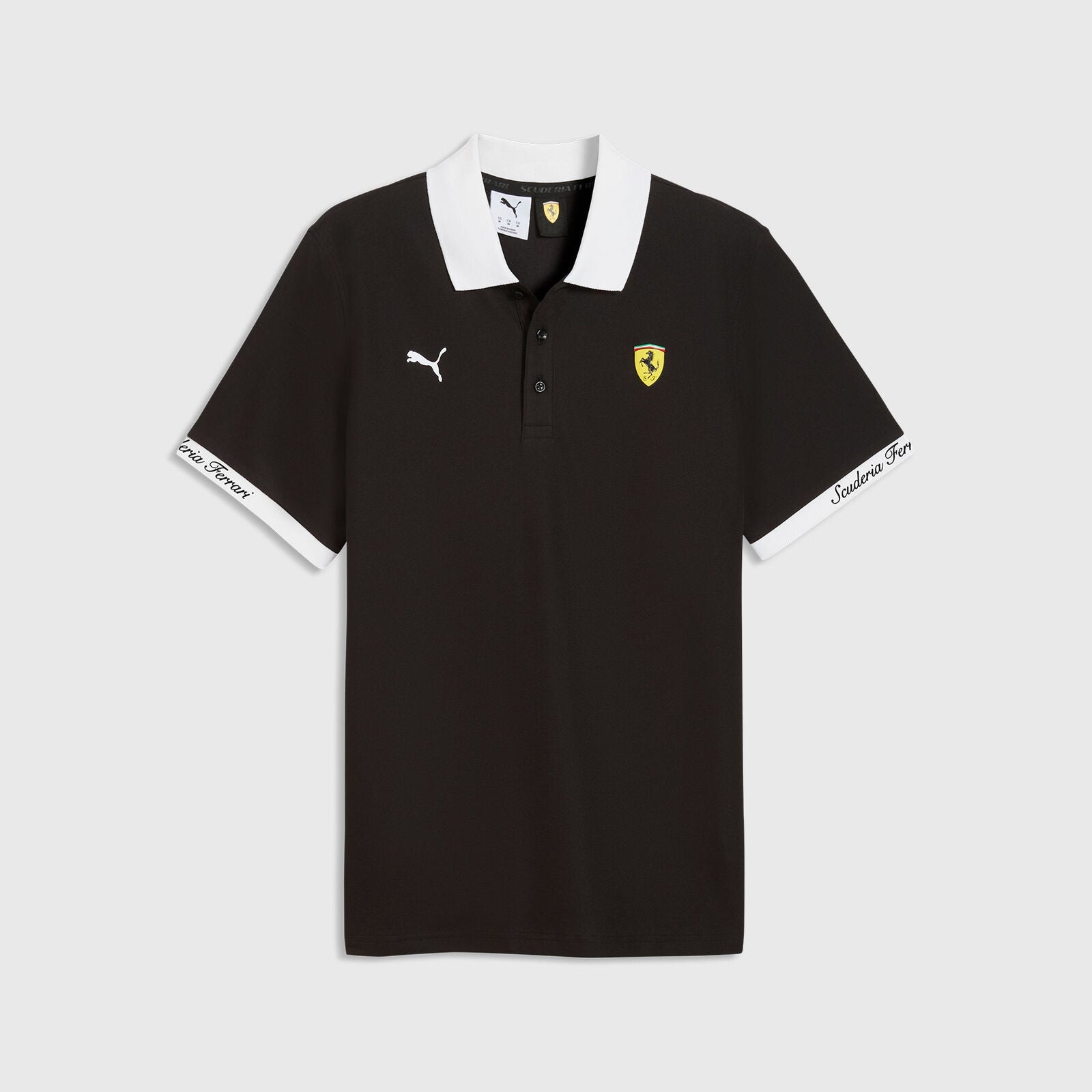 SF LS PIQUET POLO - PUMA BLACK