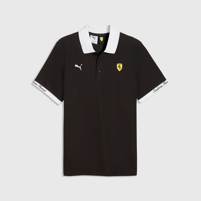 SF LS PIQUET POLO - PUMA BLACK