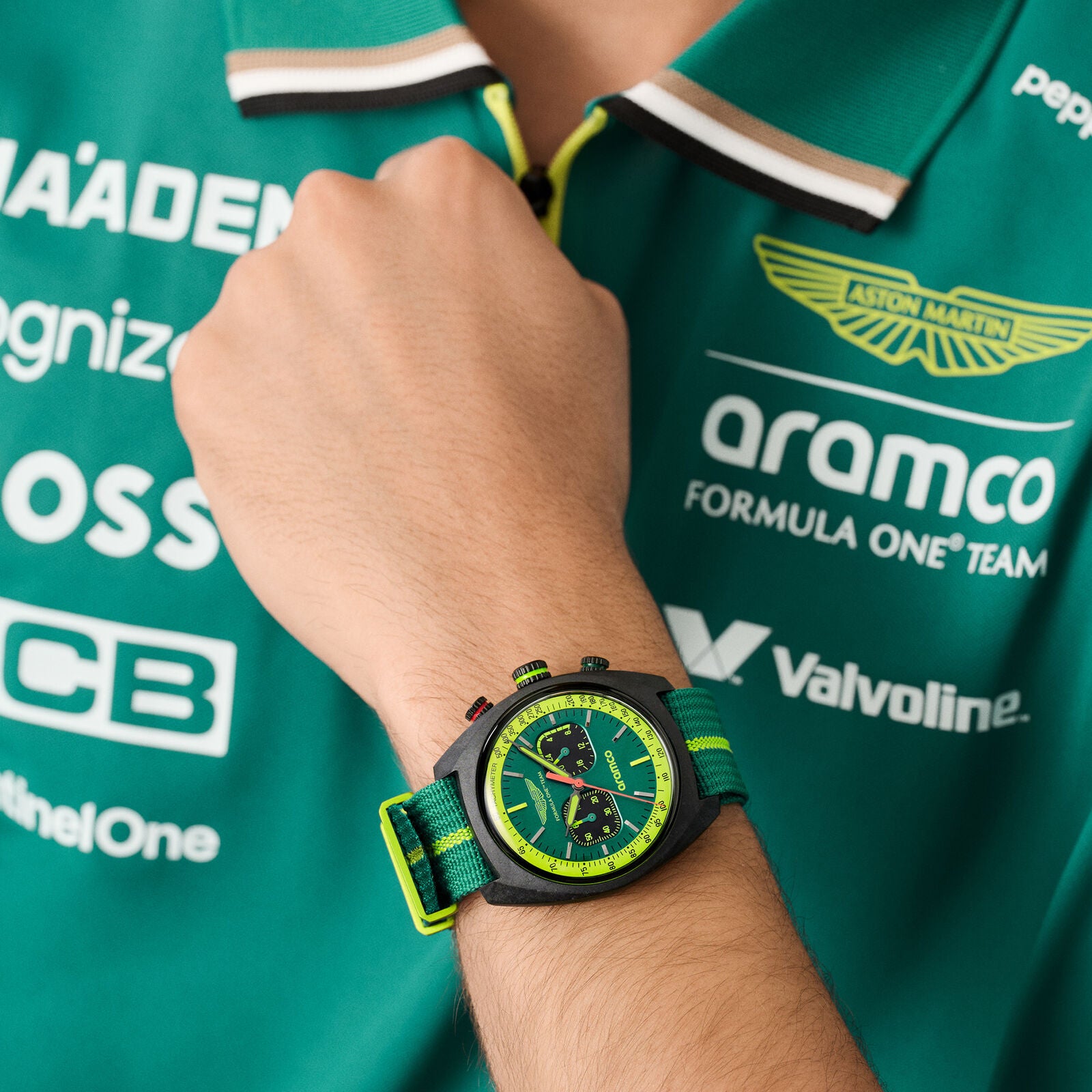 AMF1 DWF NATO STRAP WATCH - Podium Green
