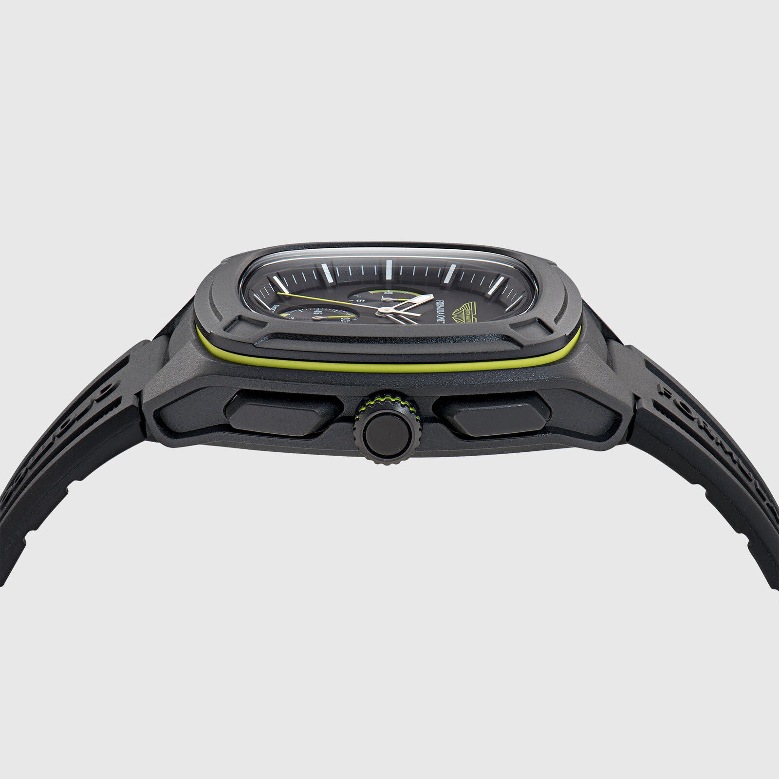 AMF1 OVR SILICONE STRAP WATCH - Black