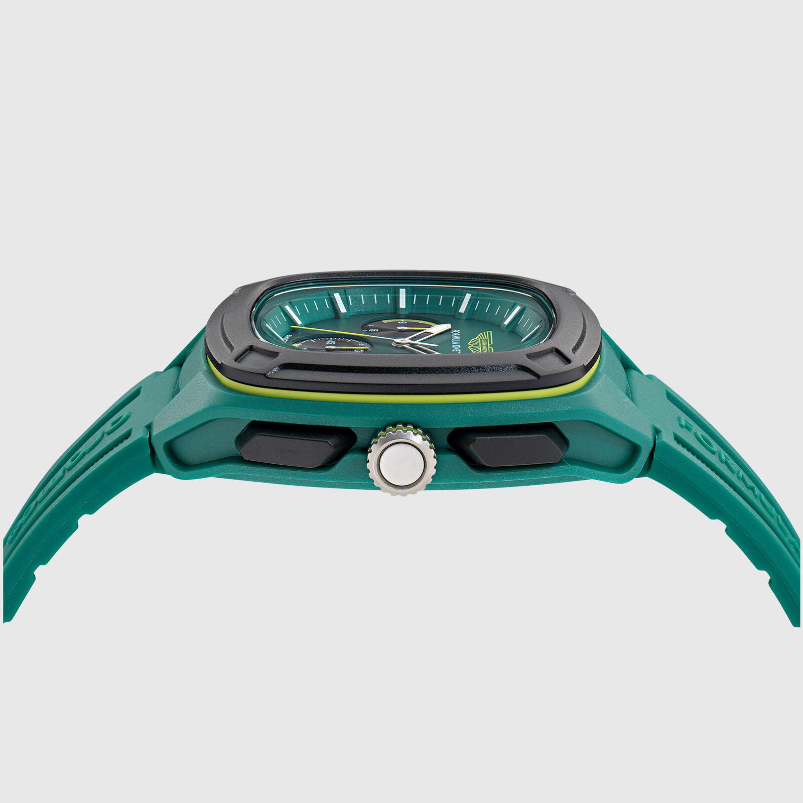 AMF1 OVR SILICONE STRAP WATCH - Green