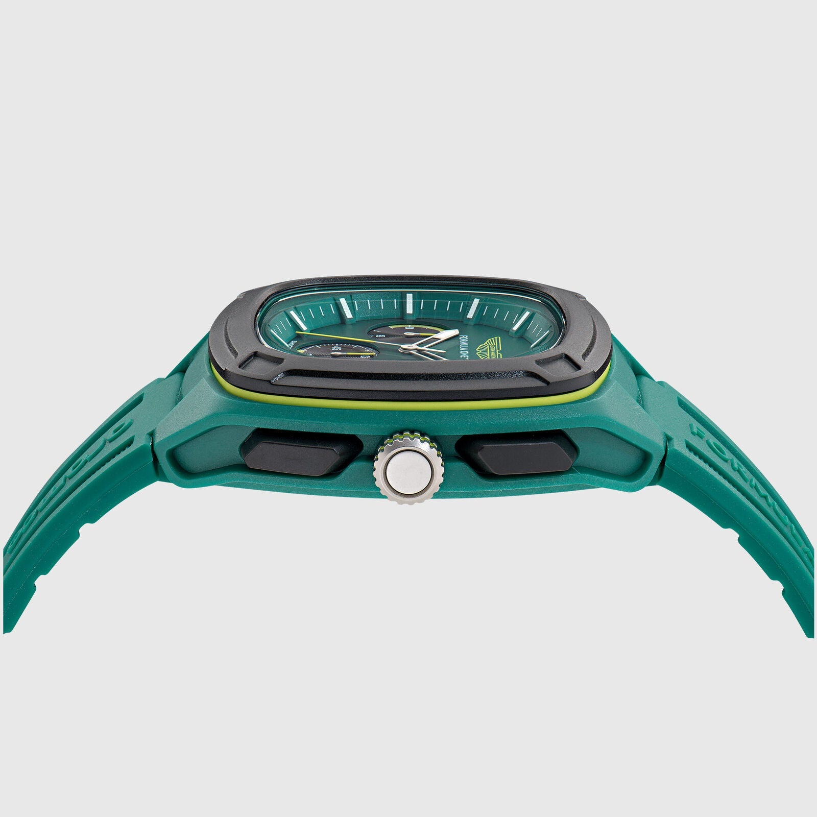 AMF1 OVR SILICONE STRAP WATCH - Green