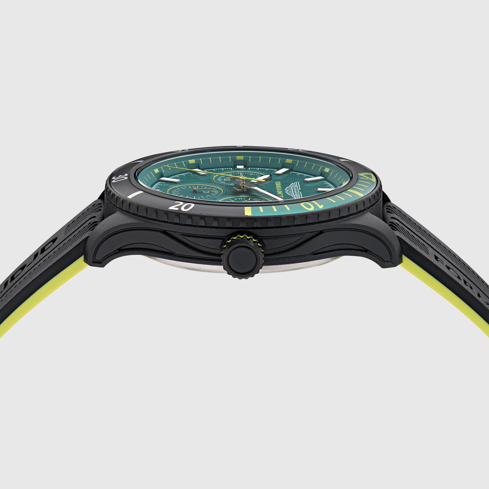 AMF1 PIT SILICONE STRAP WATCH - Black