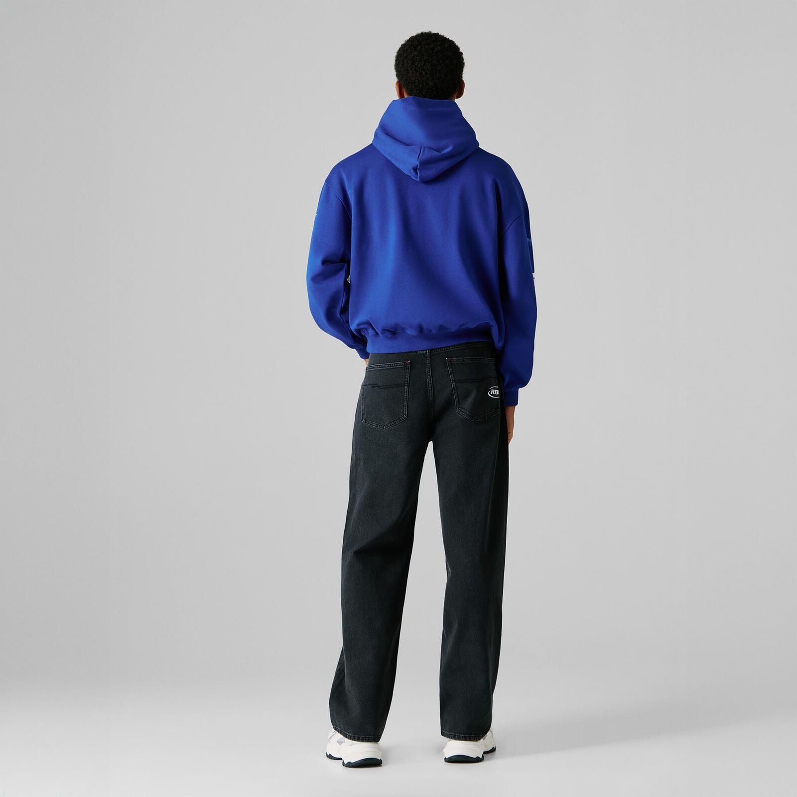 RBR FW MENS RACING PATCH HOODIE - Sailor Blue