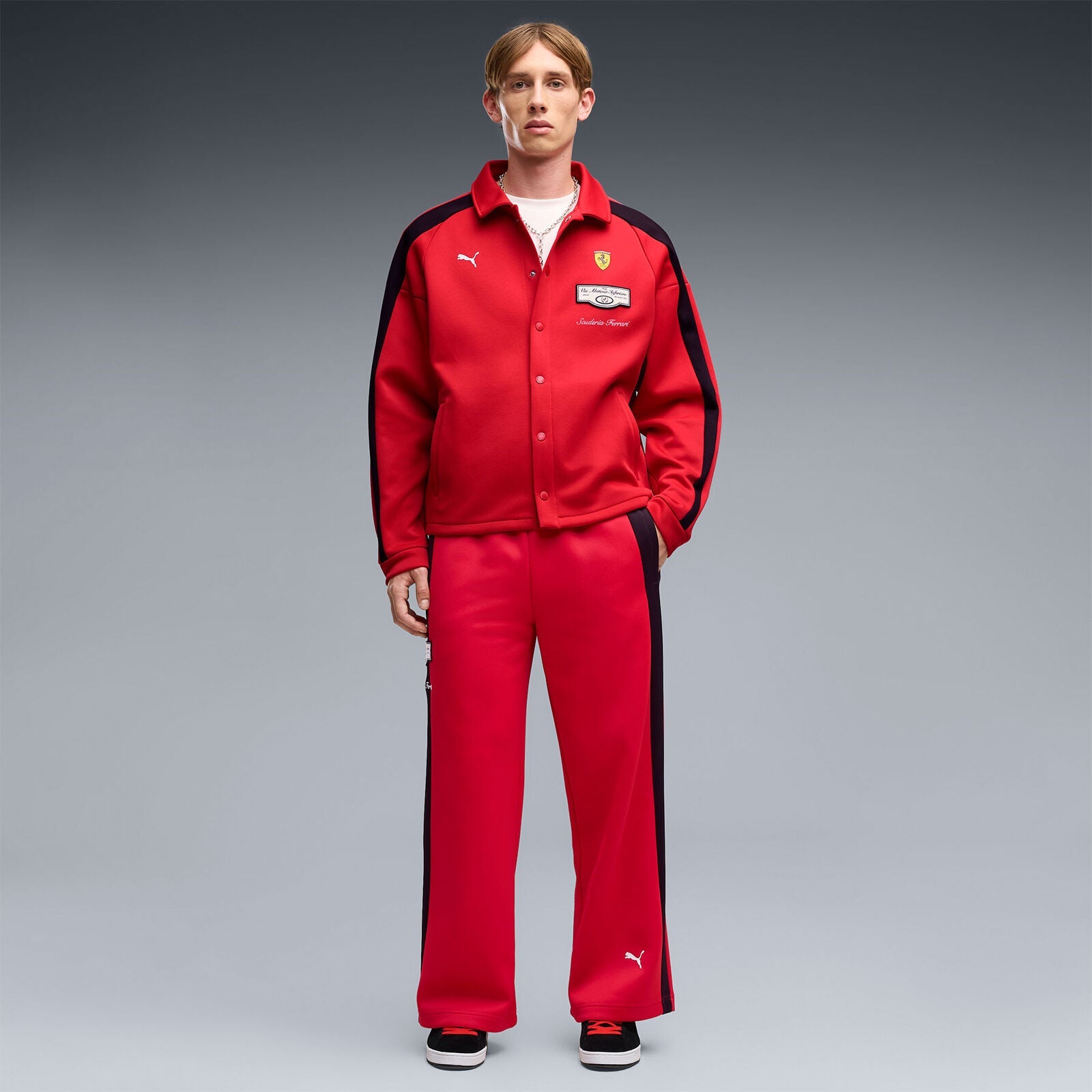 SF LS T7 Track Jkt - Rosso Corsa