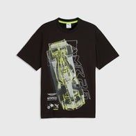 AMF1 LS CAR GRAPHIC TEE - PUMA Black