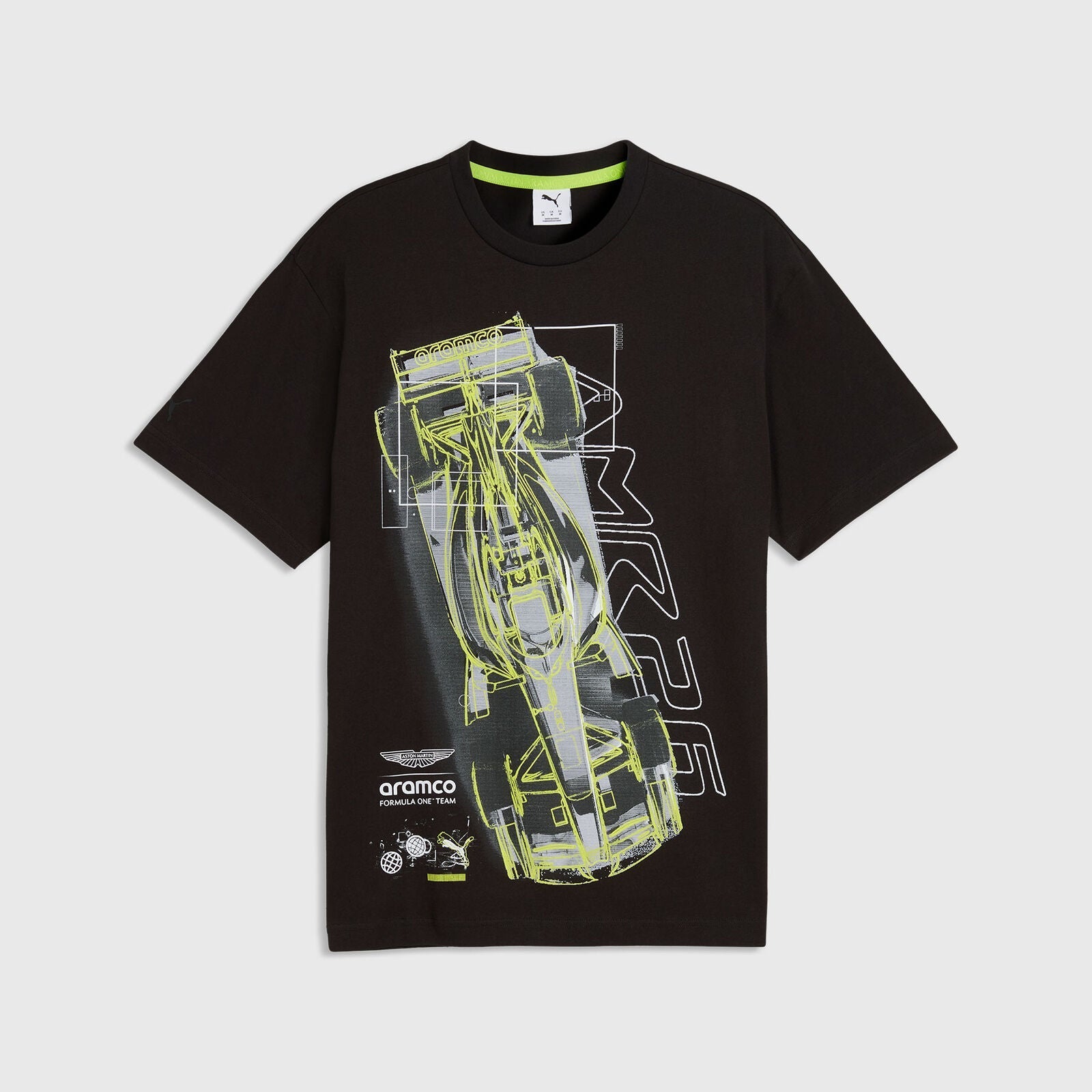 AMF1 LS CAR GRAPHIC TEE - PUMA Black