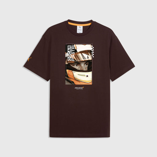 ML LS Racing Driver Tee Piastri - Chocolate Fondue