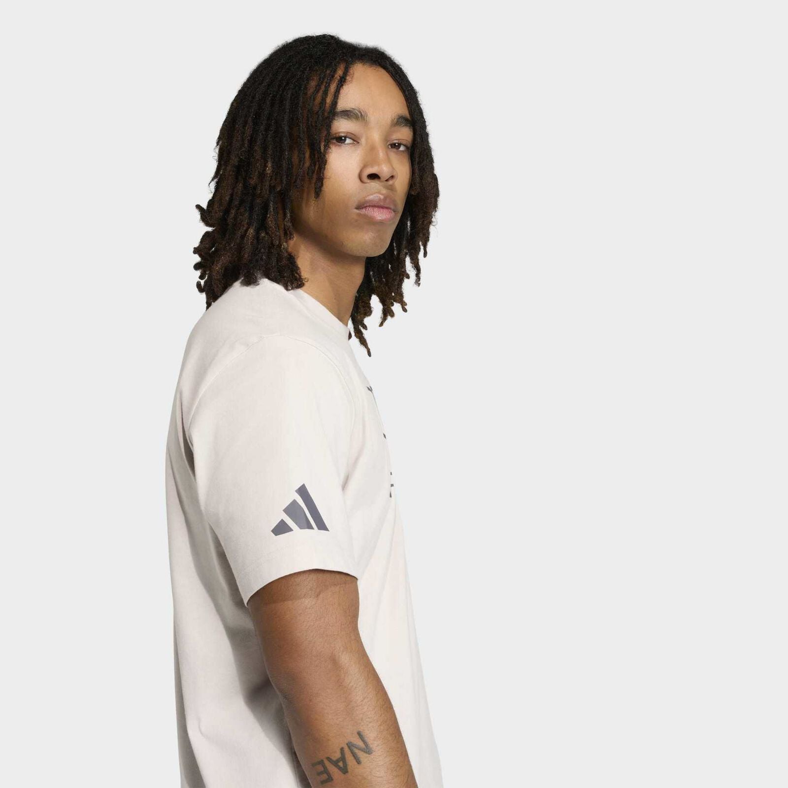 AUDI FW MENS DNA GRAPHIC TEE - Chalk Pearl