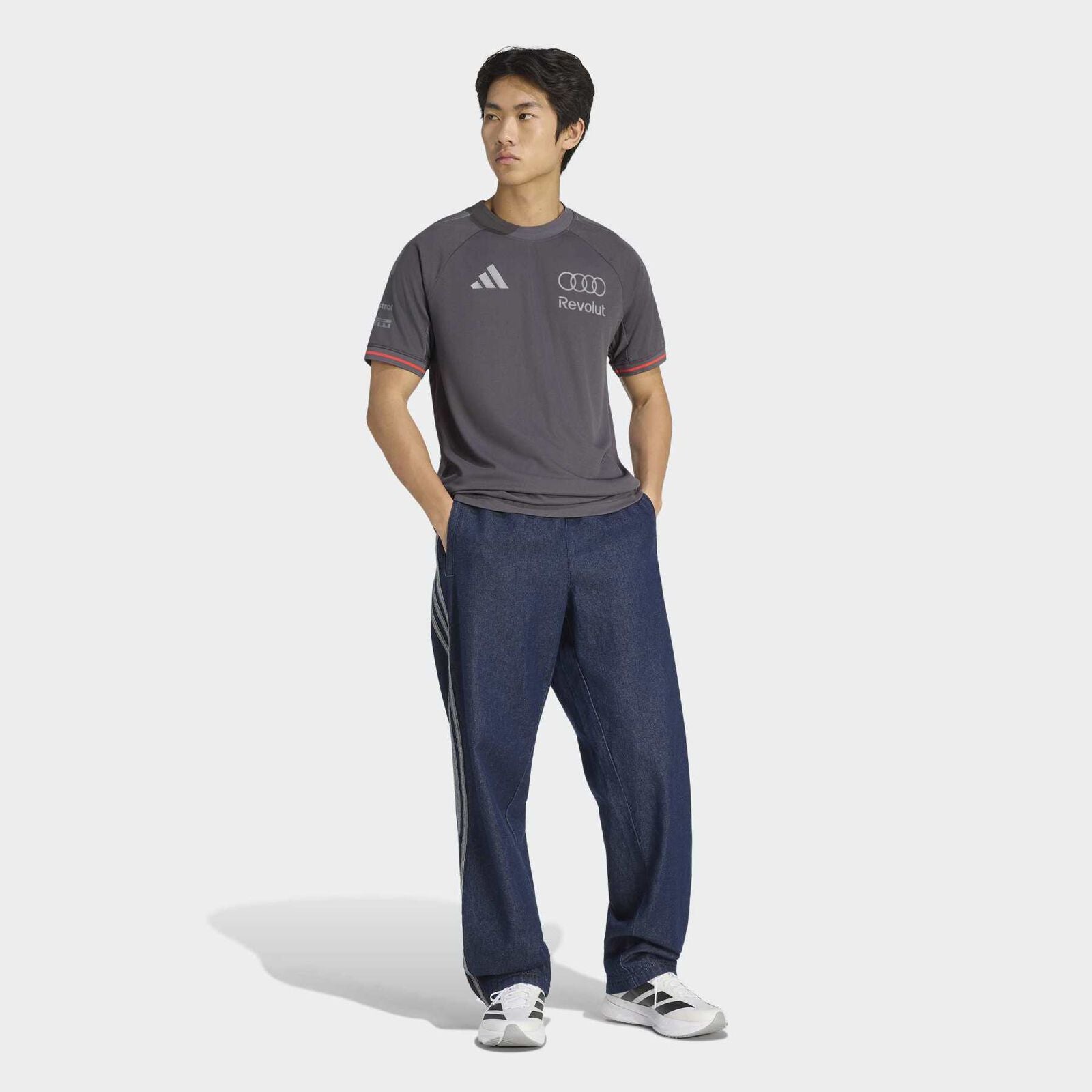AUDI AUTH MENS TEAM TEE - Grey Strata