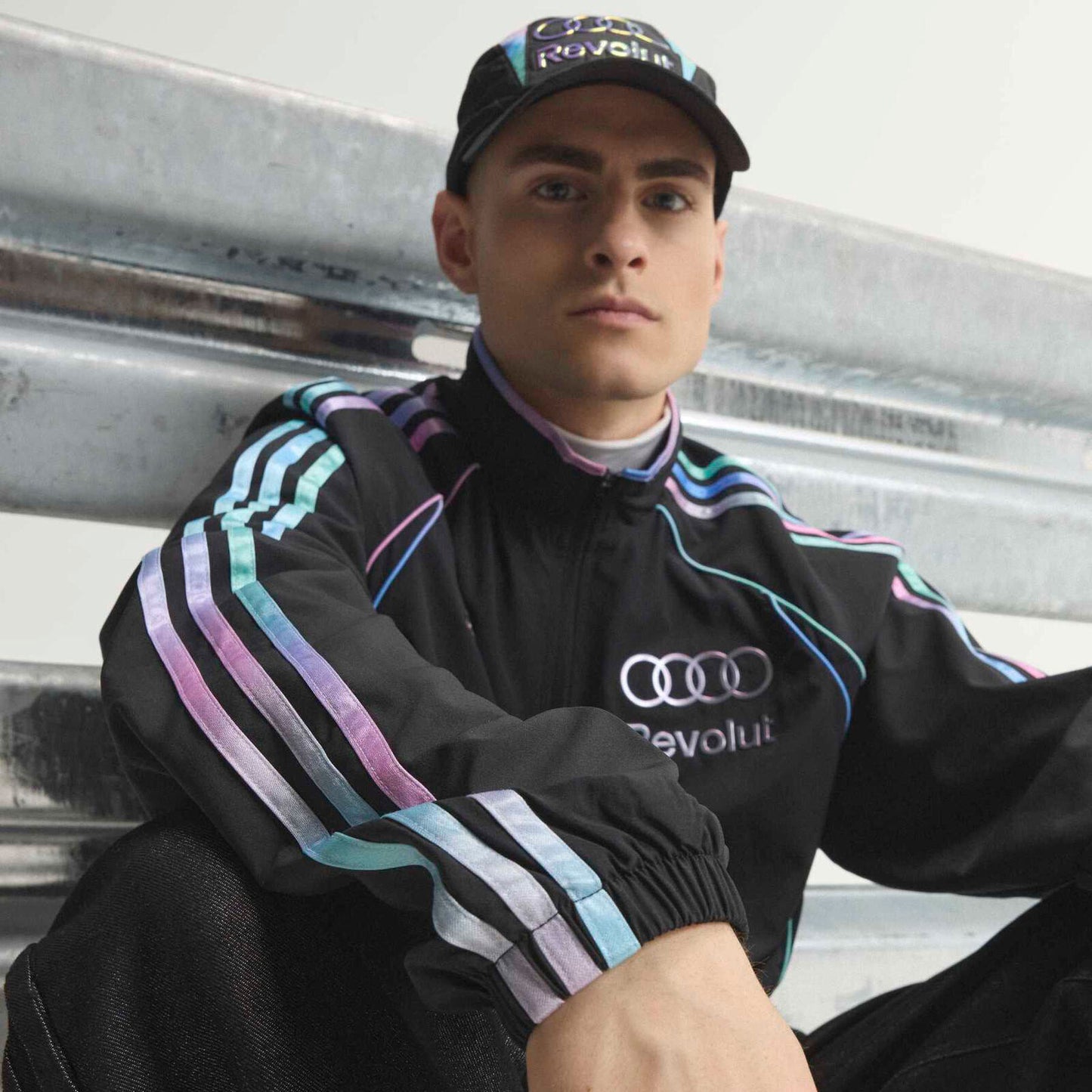 AUDI SE MENS MIAMI TRACK JACKET - Black