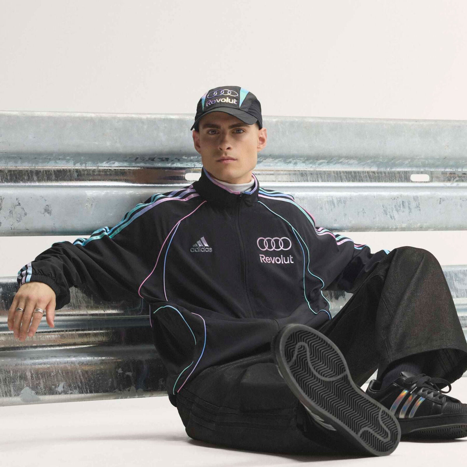 AUDI SE MENS MIAMI TRACK JACKET - Black