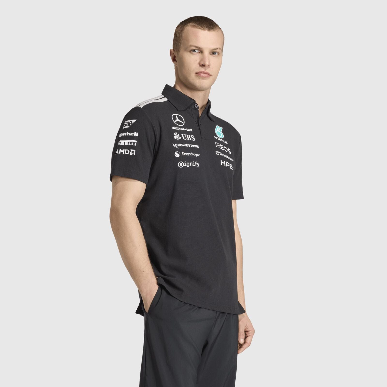 MAPF1 RP MENS ENGINEERS POLO - Black