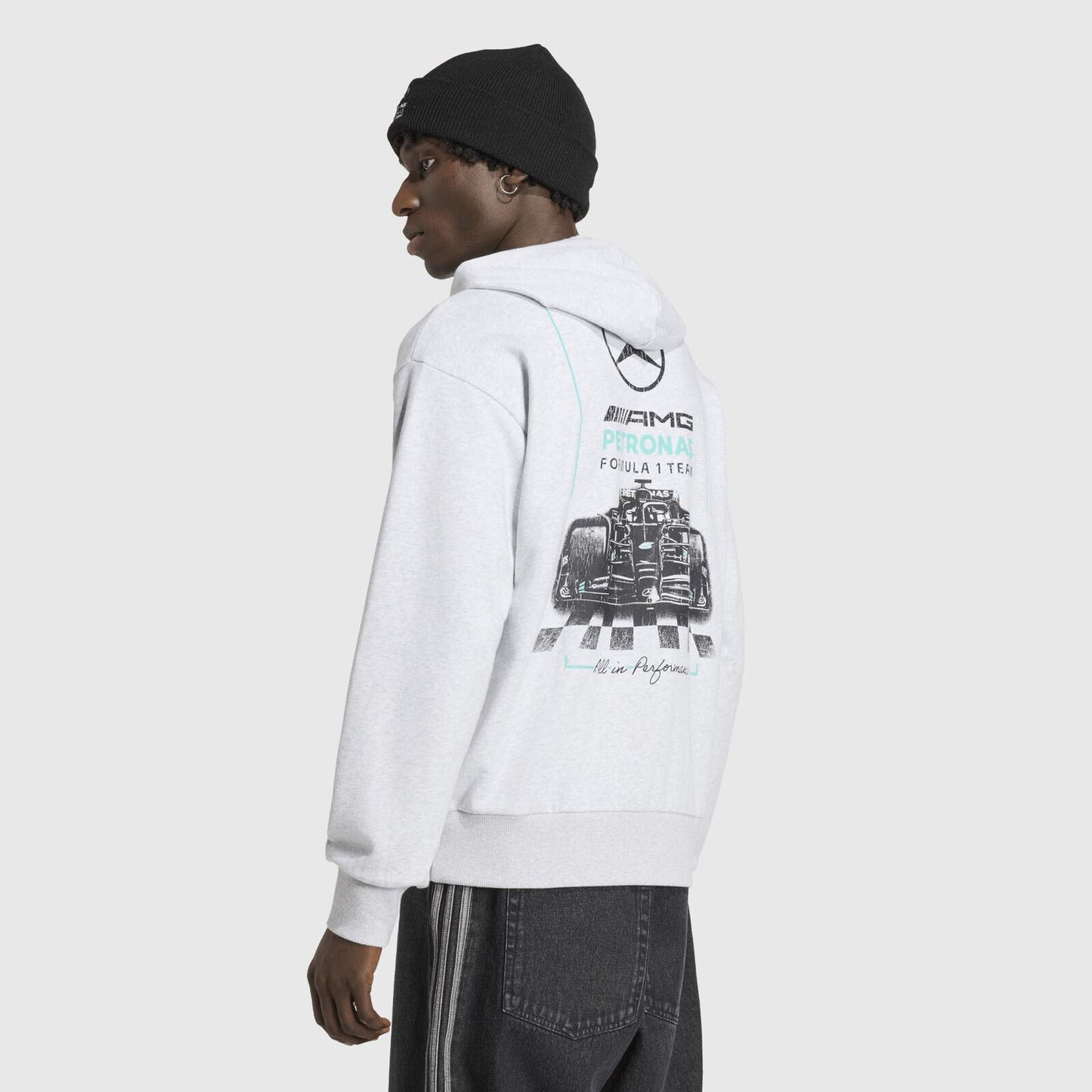 MAPF1 FW MENS CAR GRAPHIC HOODIE - Light Grey Heather