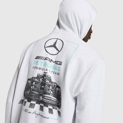MAPF1 FW MENS CAR GRAPHIC HOODIE - Light Grey Heather
