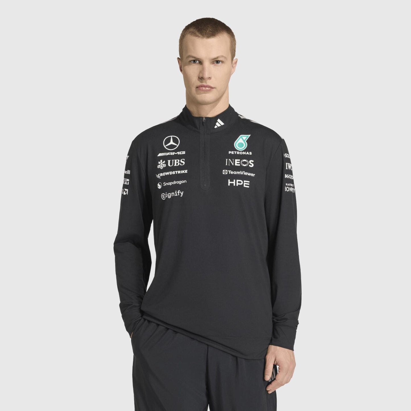 MAPF1 RP MENS ENGINEERS QTR ZIP - Black