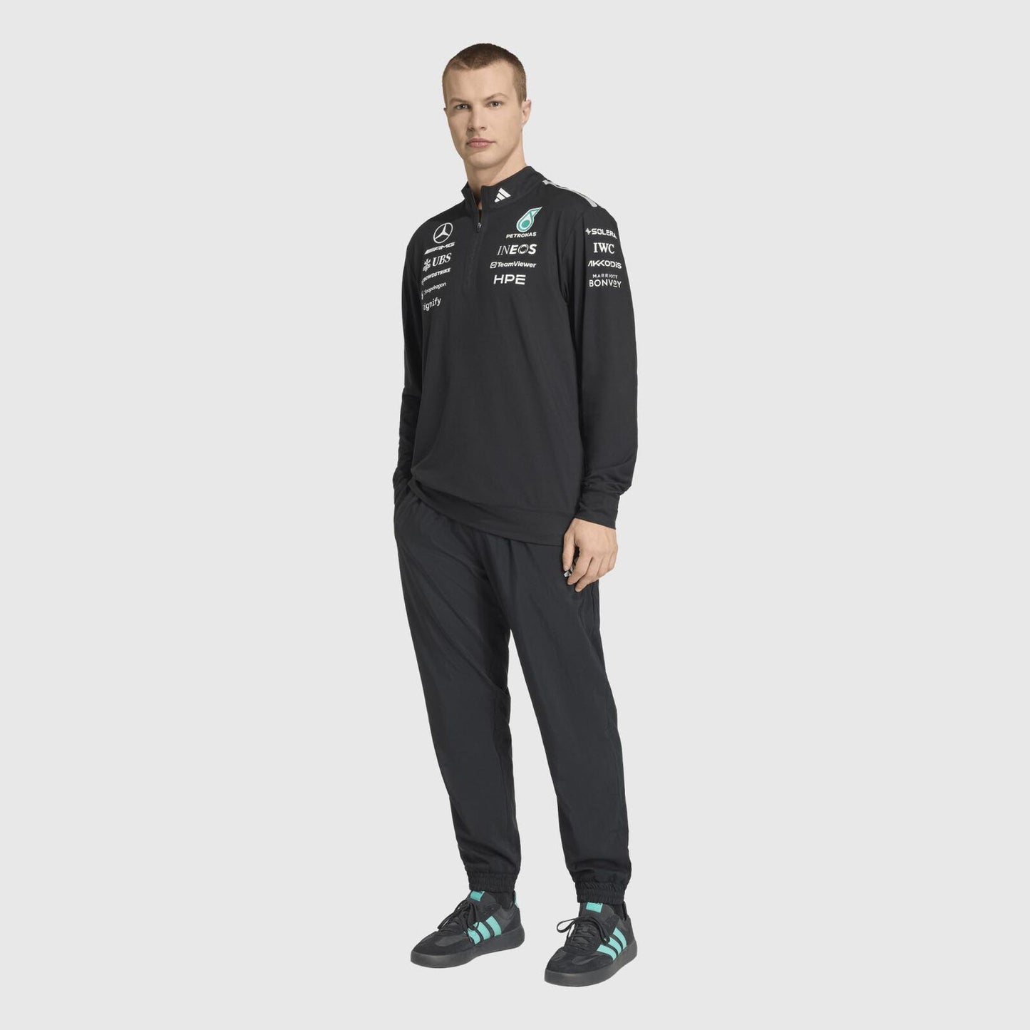 MAPF1 RP MENS ENGINEERS QTR ZIP - Black