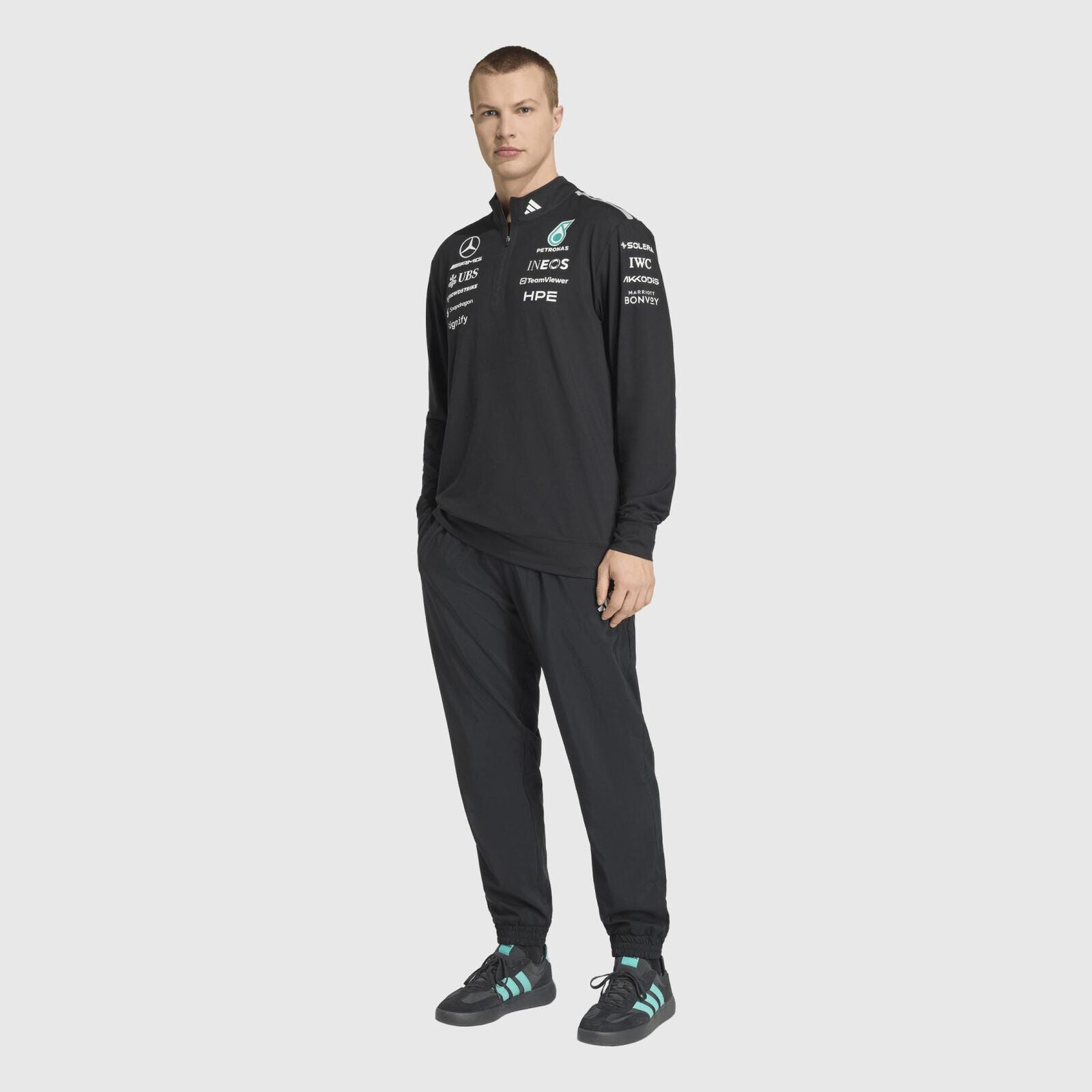 MAPF1 RP MENS ENGINEERS QTR ZIP - Black