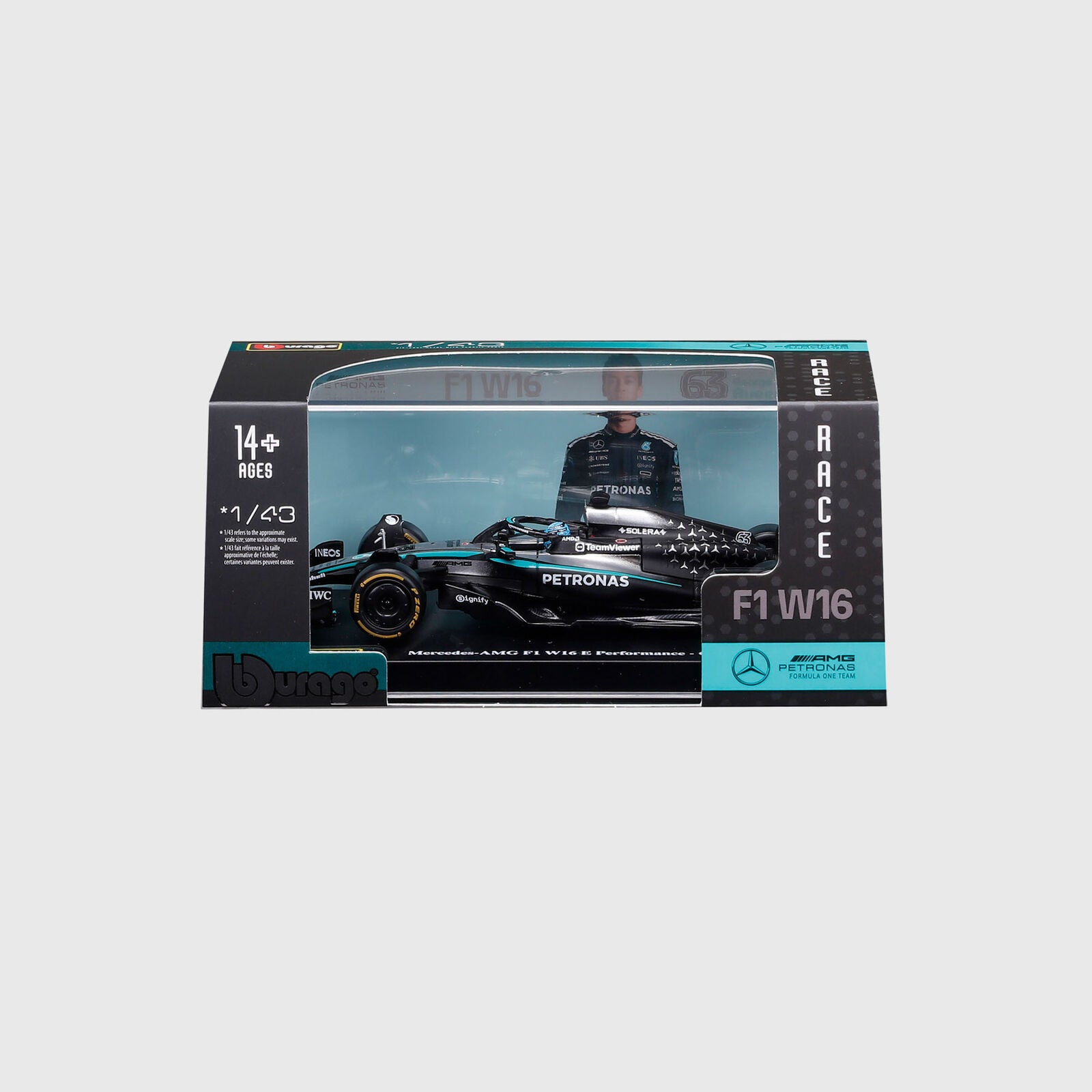 MAPF1 GR W16 HC 1:43 CAR - Silver