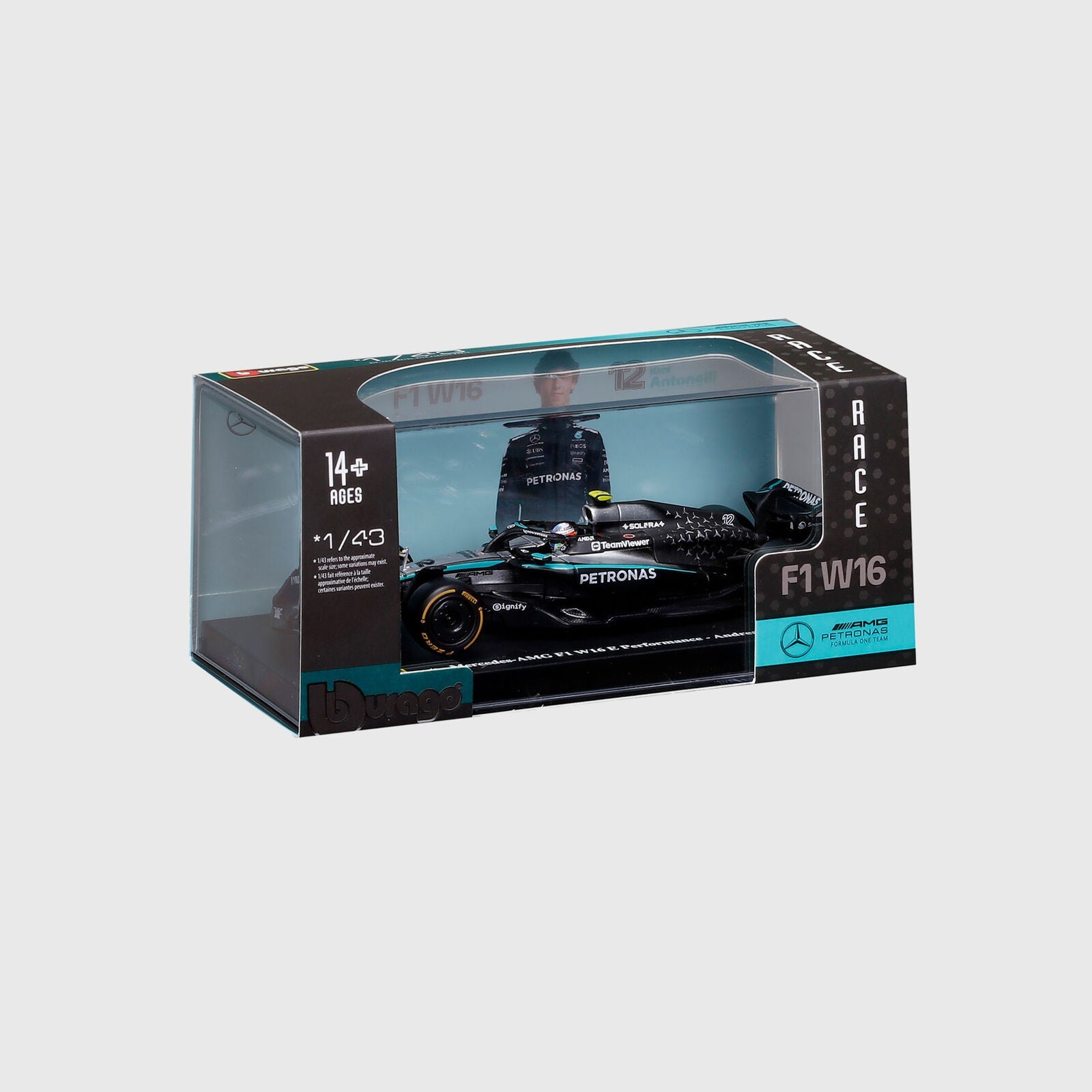 MAPF1 KA W16 HC 1:43 CAR - Silver