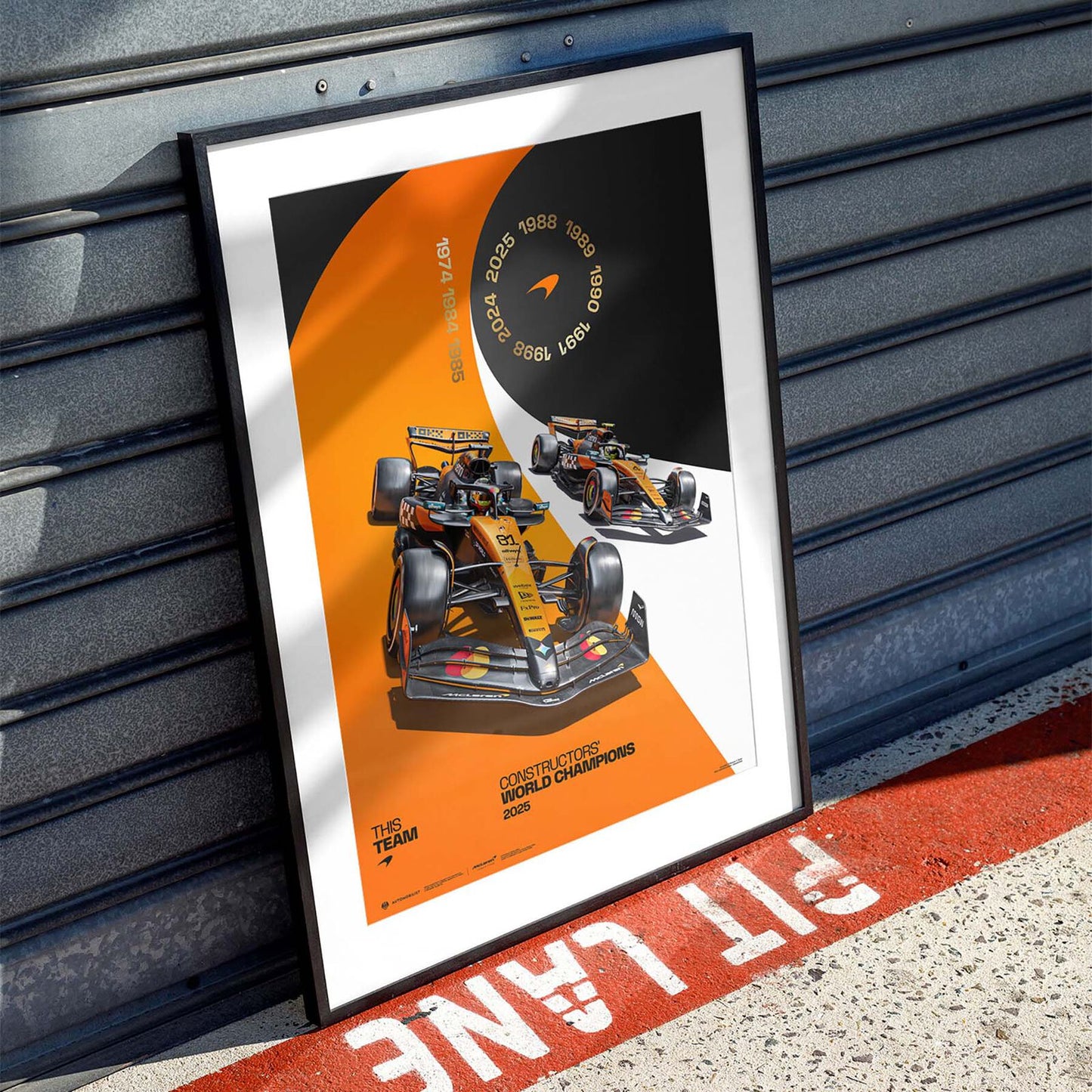 MCL 25 CONSTRUCTORS POSTER - Orange