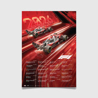 F1 FW 2026 CALENDAR POSTER - Red