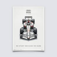AUDI FW R26 2026 POSTER - Grey