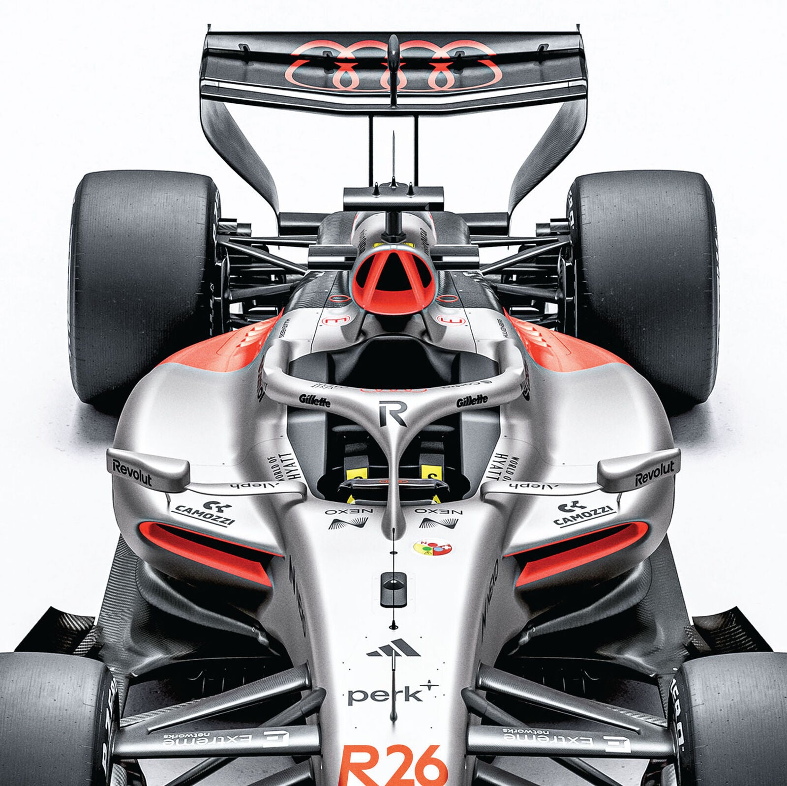 AUDI FW R26 2026 POSTER - Grey