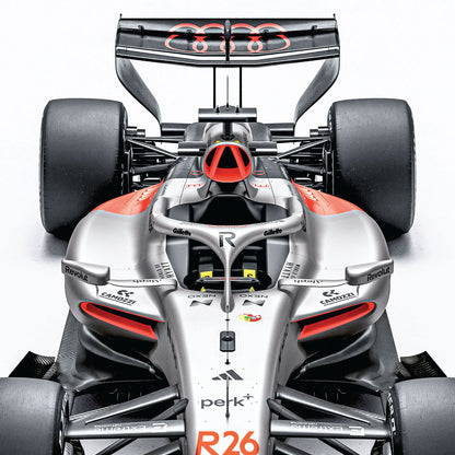 AUDI FW R26 2026 POSTER - Grey