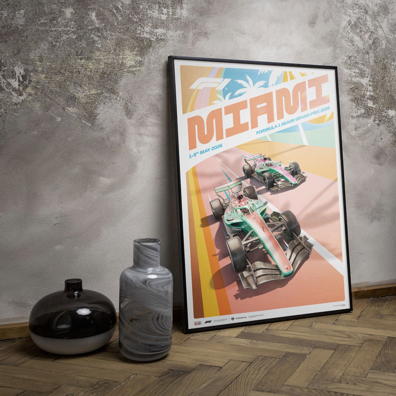 F1 SE MIAMI 2026 LARGE POSTER - Multi