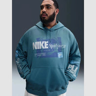 Nike Club Men’s Oversized French Terry Pullover Hoodie Hoodie unisex detail view 5 | Dash Racegear — Pullover hoodie by Nike Club featuring relaxed fit