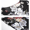 Floral Summer Beach Dress With V Neck Elastic Waist Dresses For Women - Dash Racegear Store