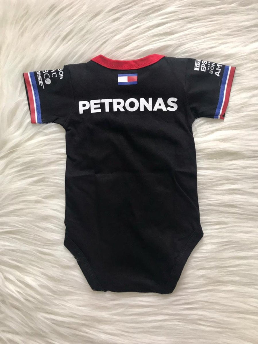 baby bodysuits F1 Mercedes Racing romper Hamilton | Fan Edition - baby romper image 2