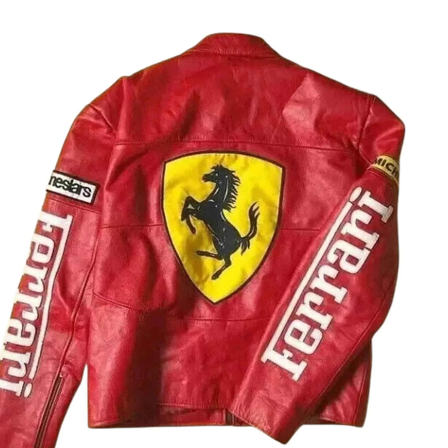 90s Ferrari F1 Real Leather Men Jacket | Dash Racegear