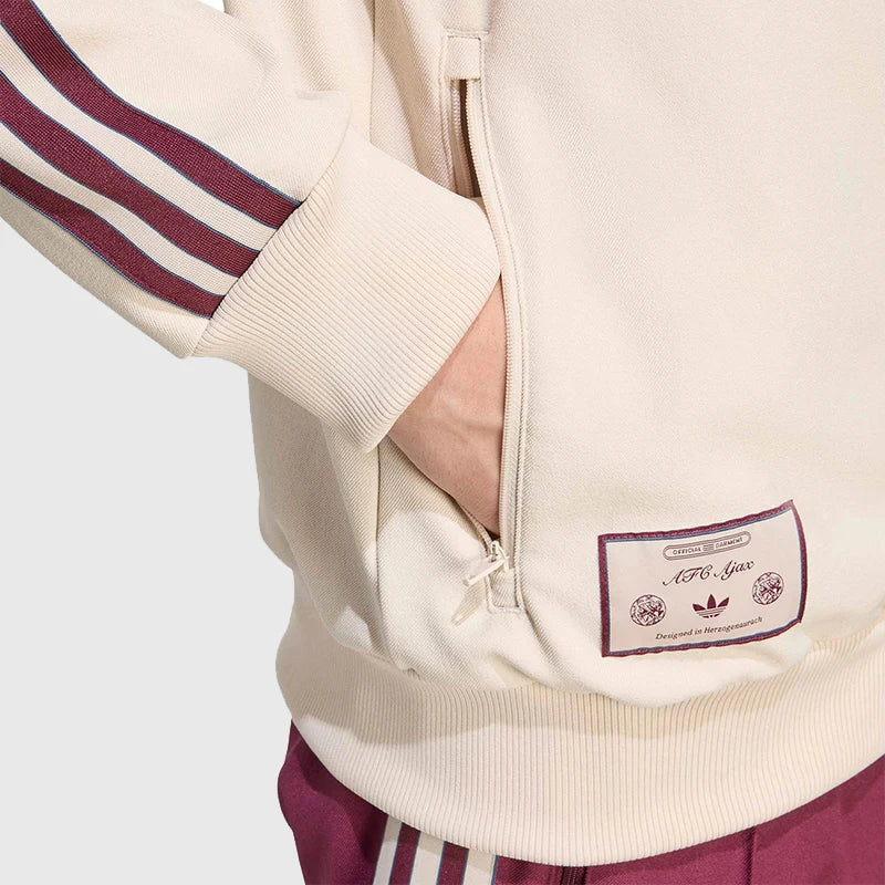 Adidas AFC Ajax 25-26 Track Jacket Jacket unisex detail view 4 | Dash Racegear — Ajax 25/26 Track Jacket – Adidas Heritage Reloaded