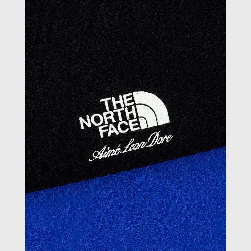 ALD x The North Face Casentino Nuptse Jacket Jacket unisex detail view 6 | Dash Racegear — Close view of ALD x The North Face Casentino Nuptse Jacket Black and Blue