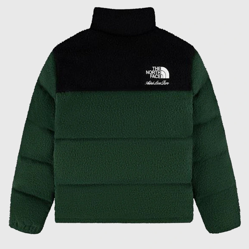 ALD x The North Face Casentino Nuptse Jacket Jacket unisex detail view 5 | Dash Racegear — back view of ALD x The North Face Casentino Nuptse Jacket Black and Green