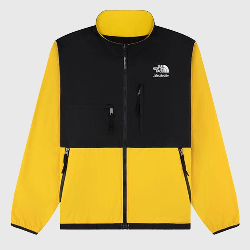 ALD x The North Face Nylon Denali Jacket Jacket unisex front product view | Dash Racegear — Full image of ALD x The North Face Nylon Denali Jacket Black and Yellow
