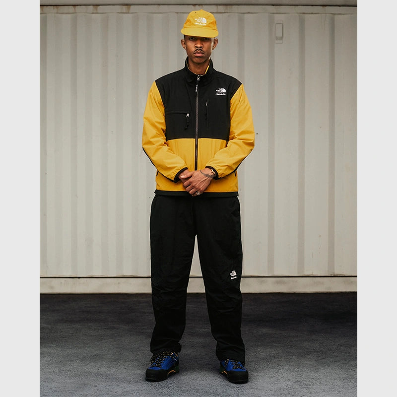 ALD x The North Face Nylon Denali Jacket Jacket unisex detail view 6 | Dash Racegear — Man Wearing ALD x The North Face Nylon Denali Yellow and Black Jacket